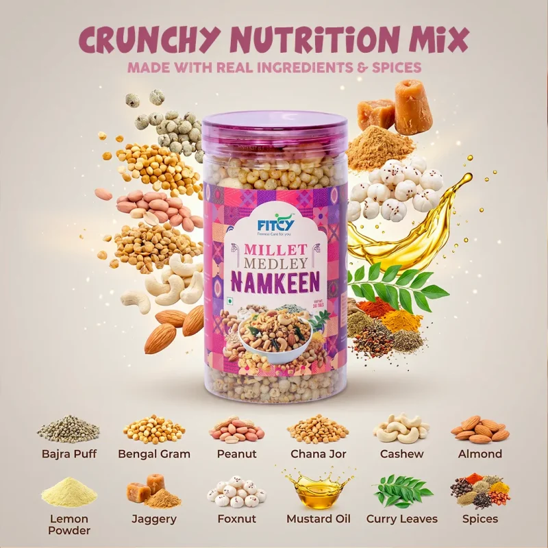Millet Namkeen_Fitcy Millet Medley Namkeen